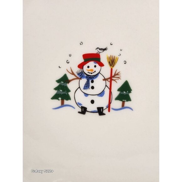 Christmas Pfaltzgraff Snow Village 11-inch Plates Holiday Dinnerware - Picture 7 of 10